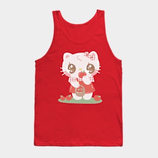 Kawaii Kitty Cute Cat Art Tank Top